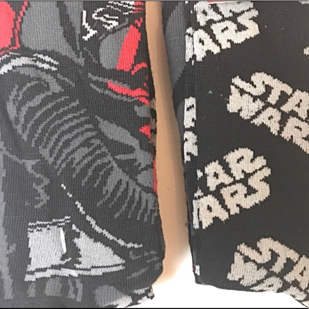 Disney Star Wars Socks 2 Pack Set Shoe Size 6-12 - Picture 2 of 6